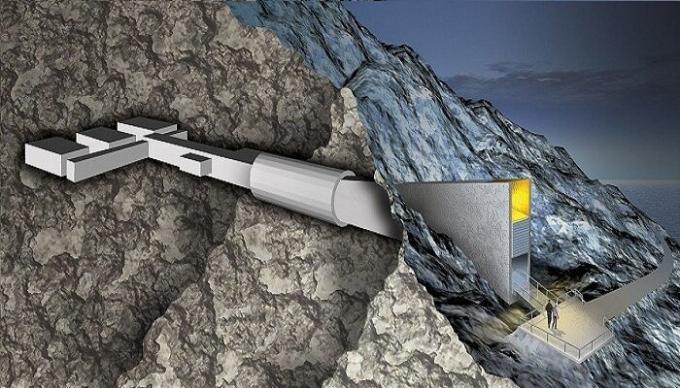 Specialus dizainas Doomsday Vault bus atlaikyti bet kokius kataklizmus (Norvegija).