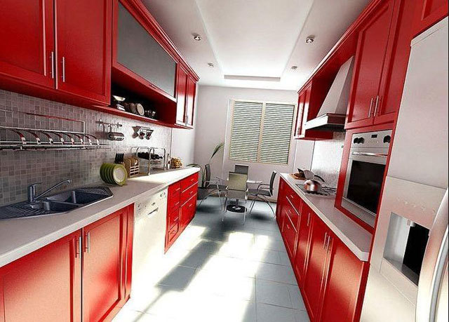 Siauros virtuvės dizainas (41 nuotrauka): vaizdo instrukcijos, kaip savo rankomis dekoruoti ilgo mažo kambario interjerą, kaina, nuotrauka