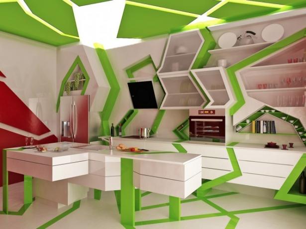 Baltai žalia virtuvė (45 nuotraukos): „pasidaryk pats“ vaizdo įrašo montavimo instrukcija, kokius baldus pasirinkti, kaina, nuotrauka