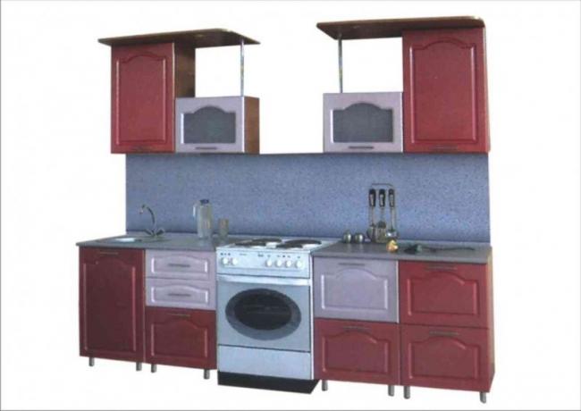 Virtuvės komplektas mažai virtuvei (51 nuotrauka): „pasidaryk pats“ vaizdo įrašo montavimo instrukcija, nebrangių produktų savybės, spalvos, kaina, nuotrauka