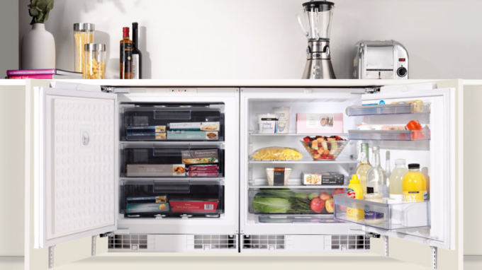 Šaldytuvas mažai virtuvei: 6 montavimo variantai