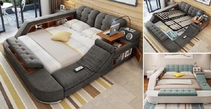 Sukurta daugiafunkcinis lova, kuri norėtų praleisti dieną