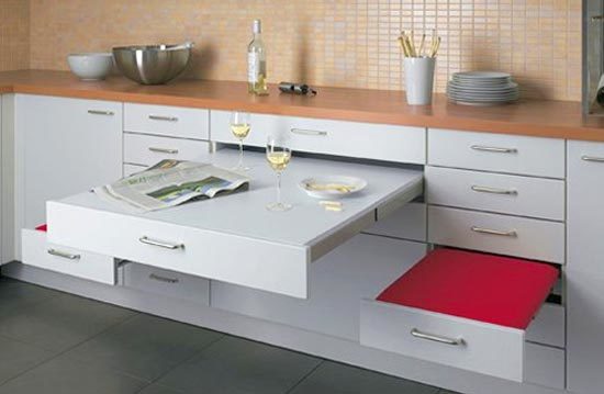 virtuvės baldų dizainas mažai virtuvei