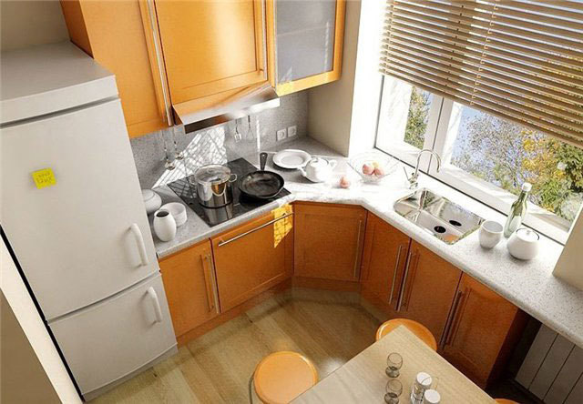 virtuvės baldai mažoms virtuvėms