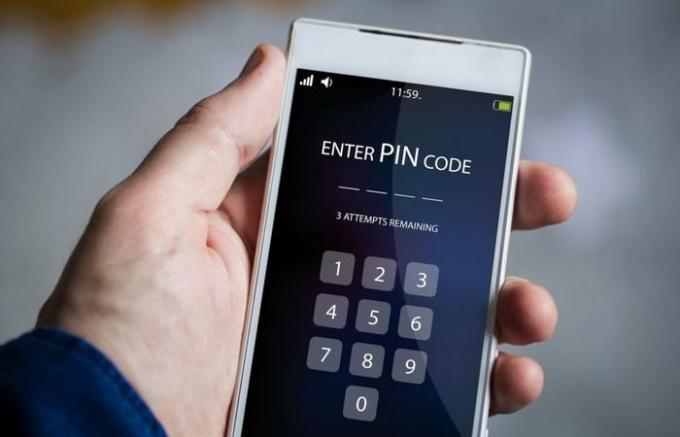 PIN kodas smartfon: grėsmė iš jutiklių.