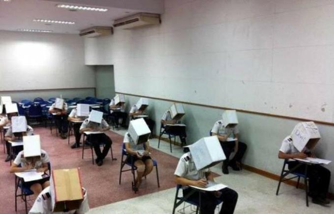 Griežtas Kinijos egzaminus.