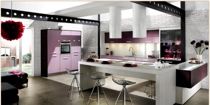 Baltai violetinė virtuvė (42 nuotraukos), „pasidaryk pats“ dizainas: instrukcijos, nuotraukų ir vaizdo įrašų pamokos, kaina