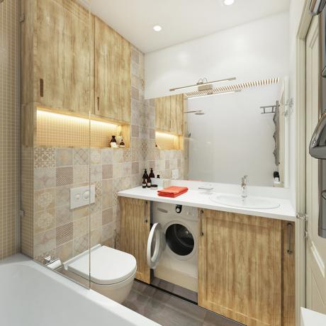 5 protingas planavimas Mažas vonios kambarys