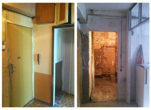 Dvushka 52 m² žuvo "Stalinas": prieš ir po nuotraukas